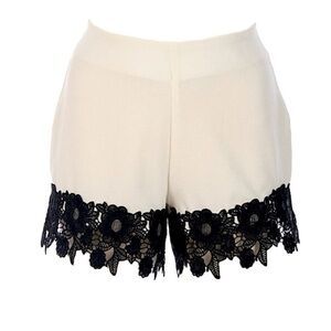 SALE BNIB LF Boutique cream/ ivory with Black lace shorts